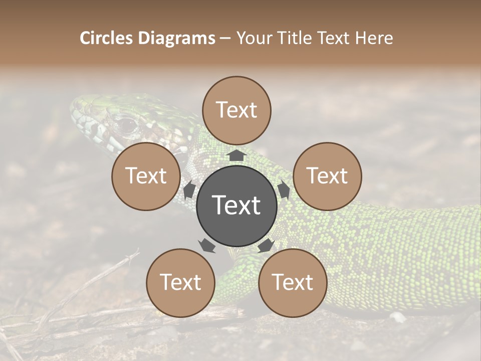 Texture Wildlife Yellow PowerPoint Template