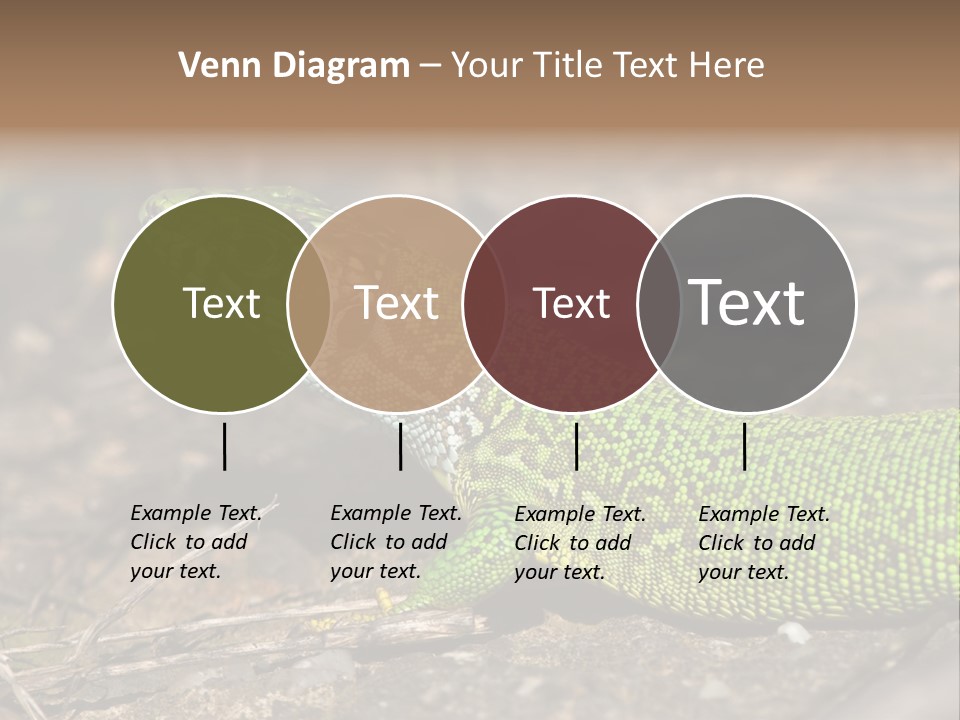 Texture Wildlife Yellow PowerPoint Template