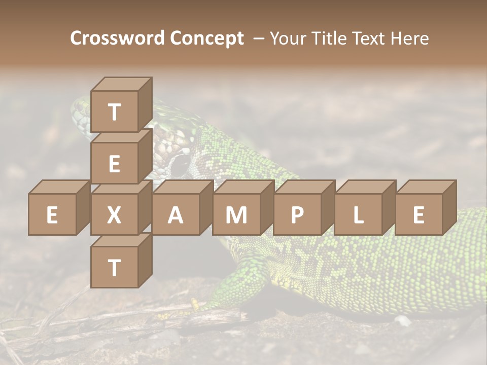 Texture Wildlife Yellow PowerPoint Template