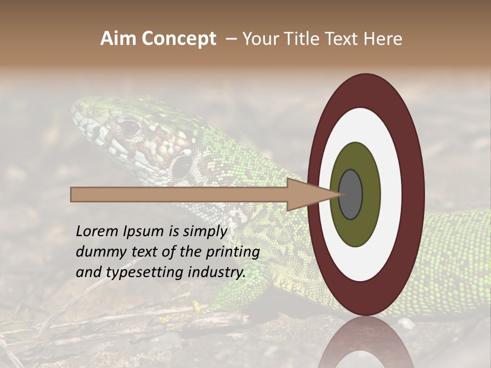 Texture Wildlife Yellow PowerPoint Template