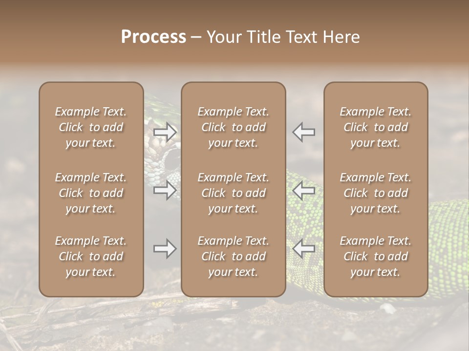 Texture Wildlife Yellow PowerPoint Template