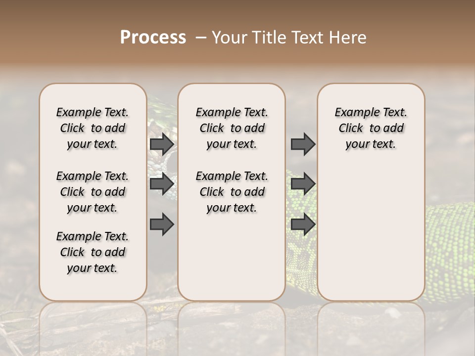 Texture Wildlife Yellow PowerPoint Template