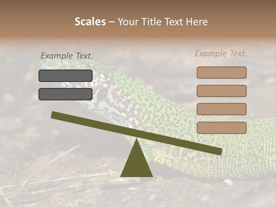 Texture Wildlife Yellow PowerPoint Template