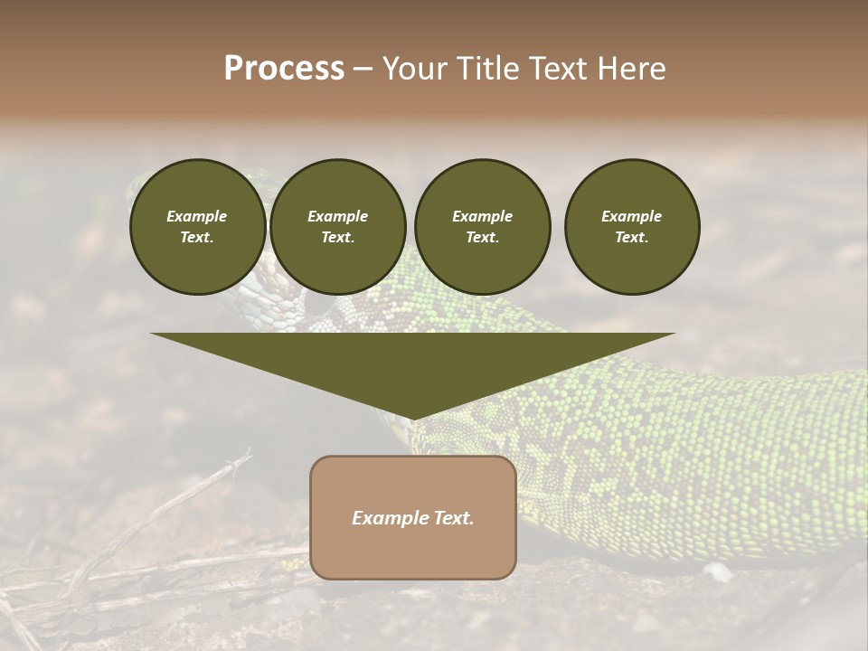 Texture Wildlife Yellow PowerPoint Template