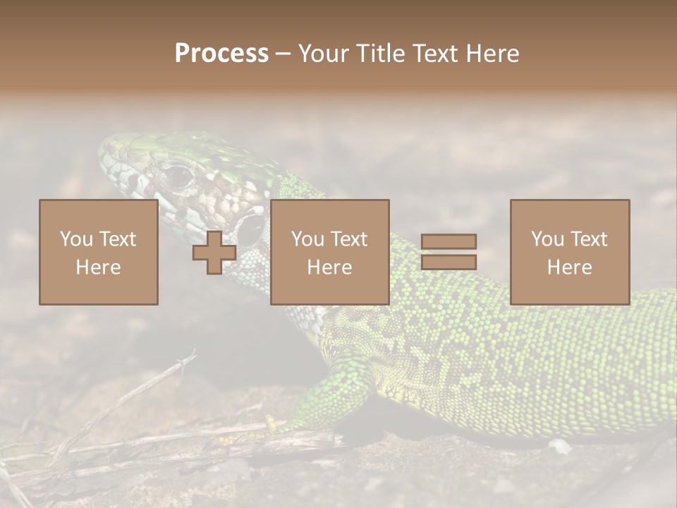 Texture Wildlife Yellow PowerPoint Template