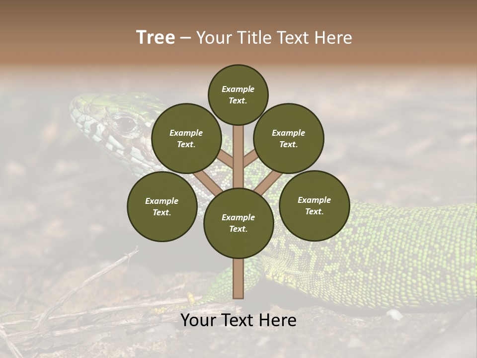 Texture Wildlife Yellow PowerPoint Template