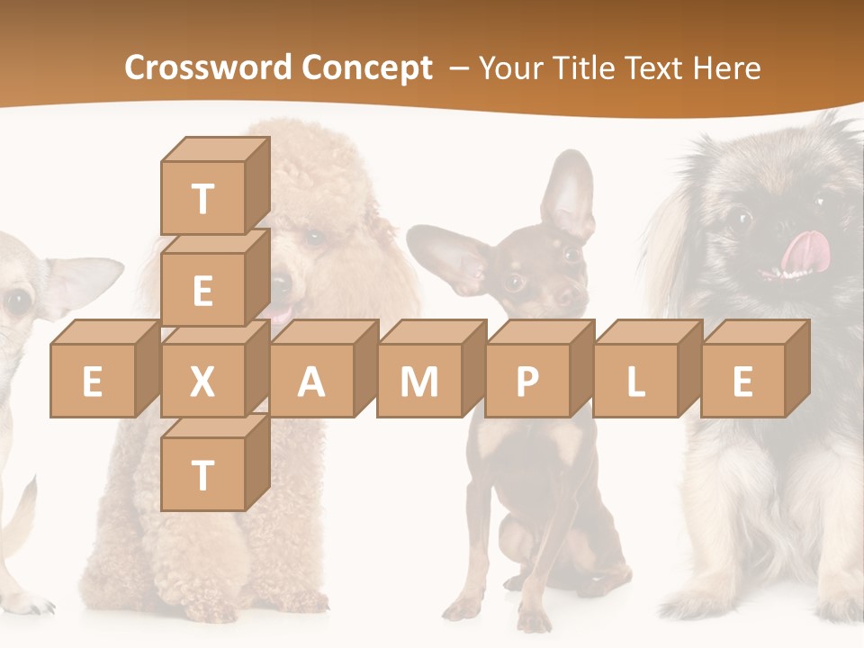 Happy Furry Puppy PowerPoint Template