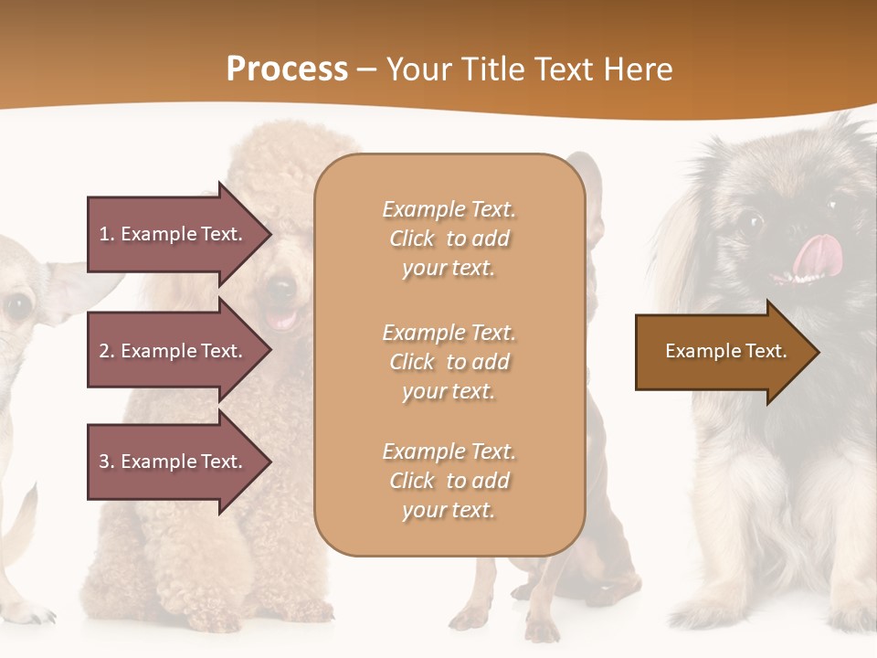 Happy Furry Puppy PowerPoint Template