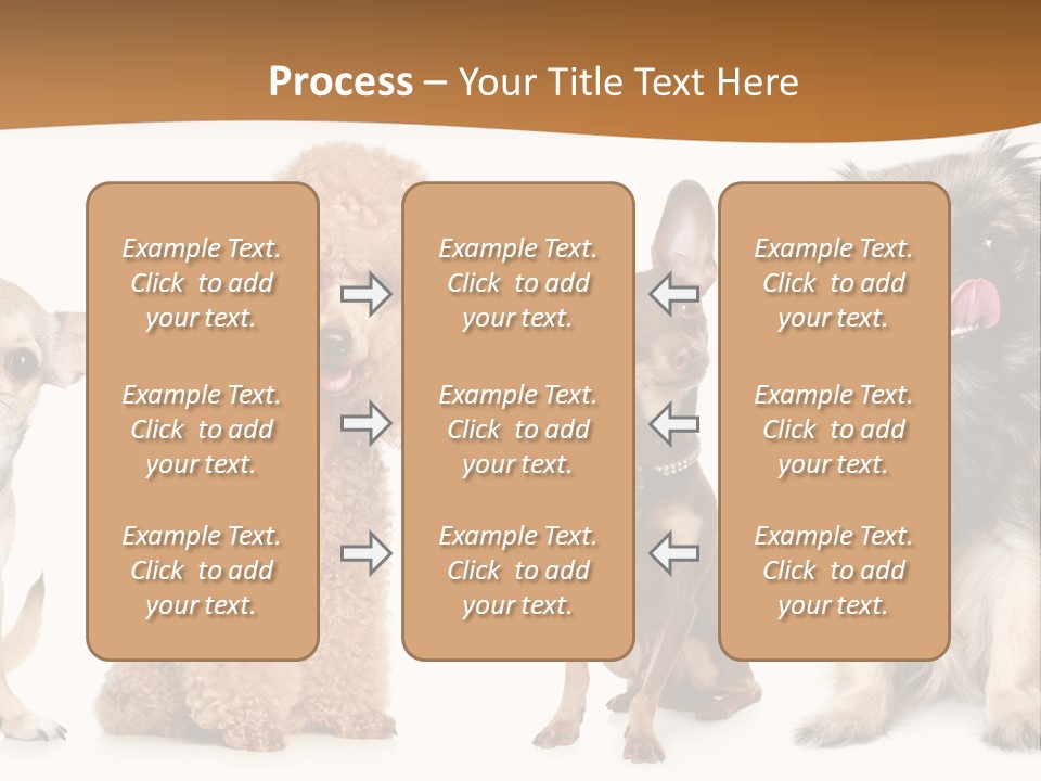 Happy Furry Puppy PowerPoint Template