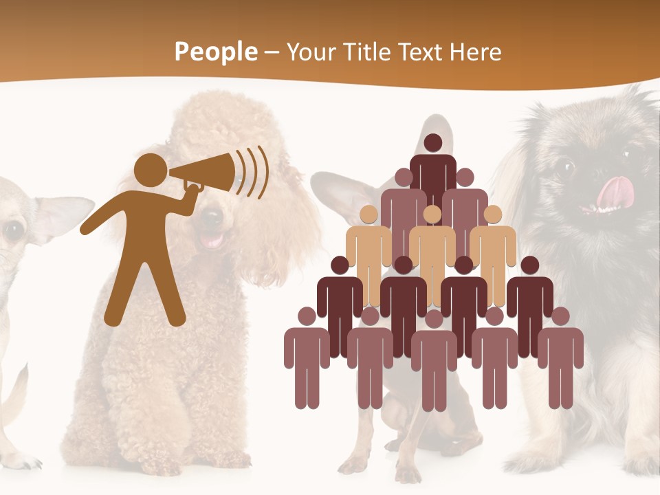 Happy Furry Puppy PowerPoint Template