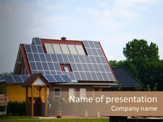 Property Photovoltaics Cells PowerPoint Template