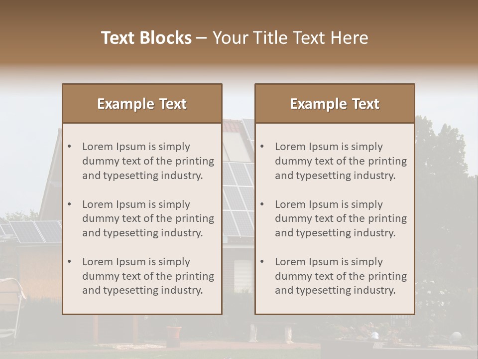 Property Photovoltaics Cells PowerPoint Template