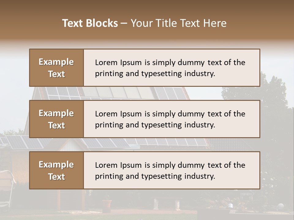 Property Photovoltaics Cells PowerPoint Template