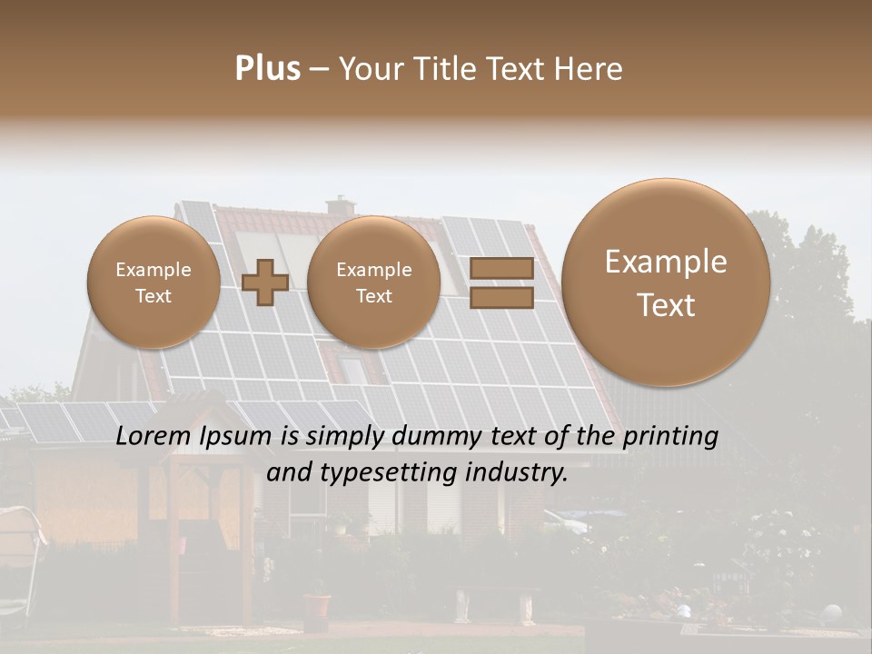 Property Photovoltaics Cells PowerPoint Template