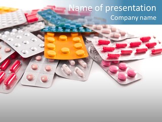 Health Blue Narcotic PowerPoint Template