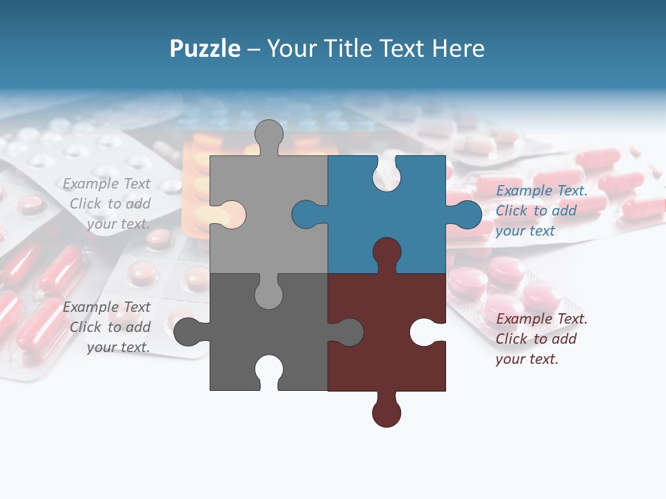 Health Blue Narcotic PowerPoint Template