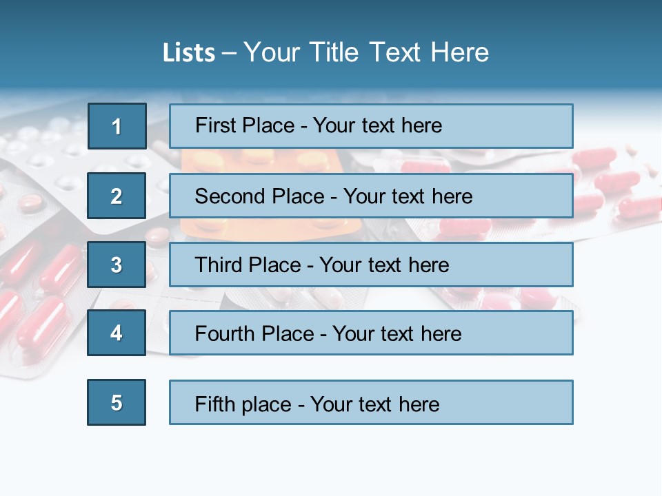 Health Blue Narcotic PowerPoint Template
