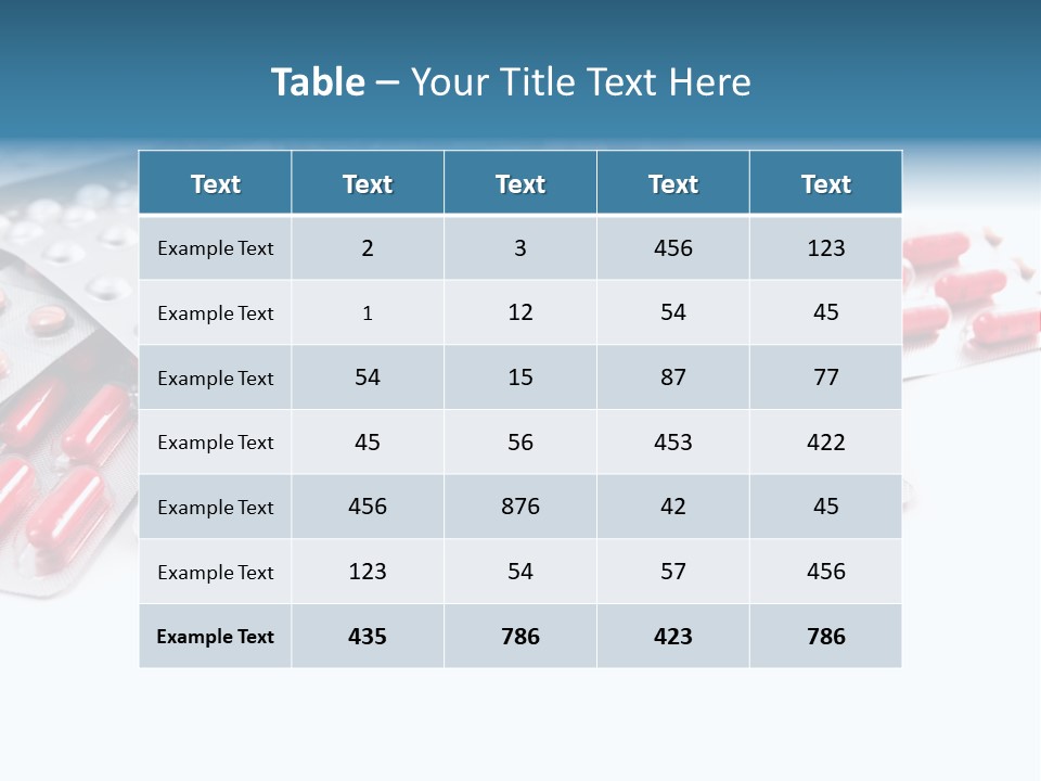 Health Blue Narcotic PowerPoint Template