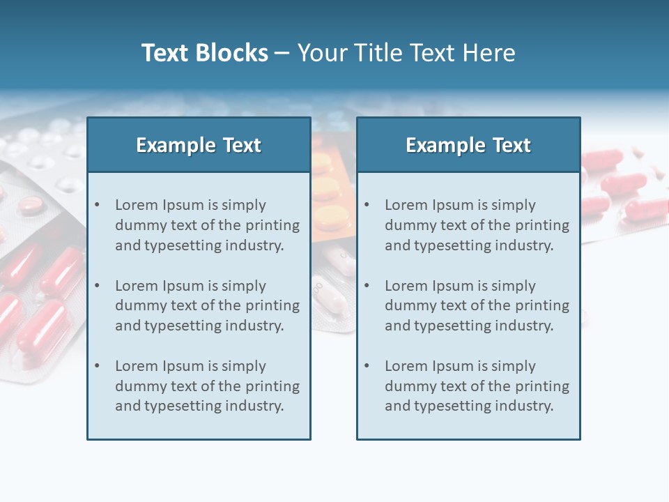 Health Blue Narcotic PowerPoint Template