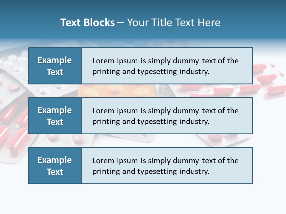 Health Blue Narcotic PowerPoint Template