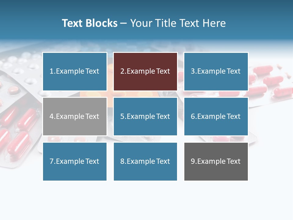 Health Blue Narcotic PowerPoint Template