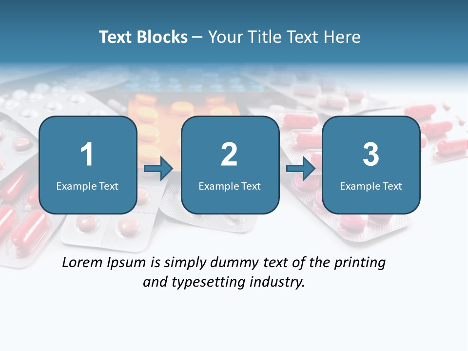 Health Blue Narcotic PowerPoint Template