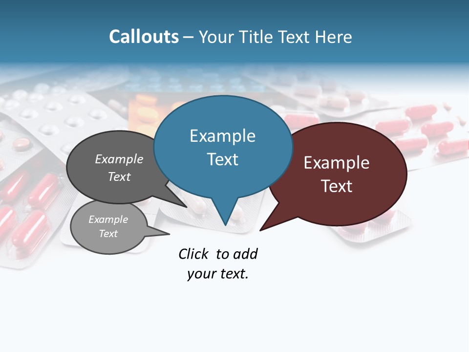 Health Blue Narcotic PowerPoint Template