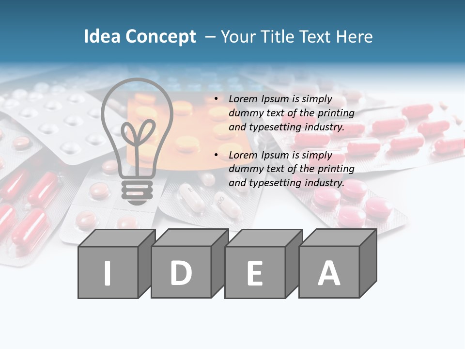 Health Blue Narcotic PowerPoint Template