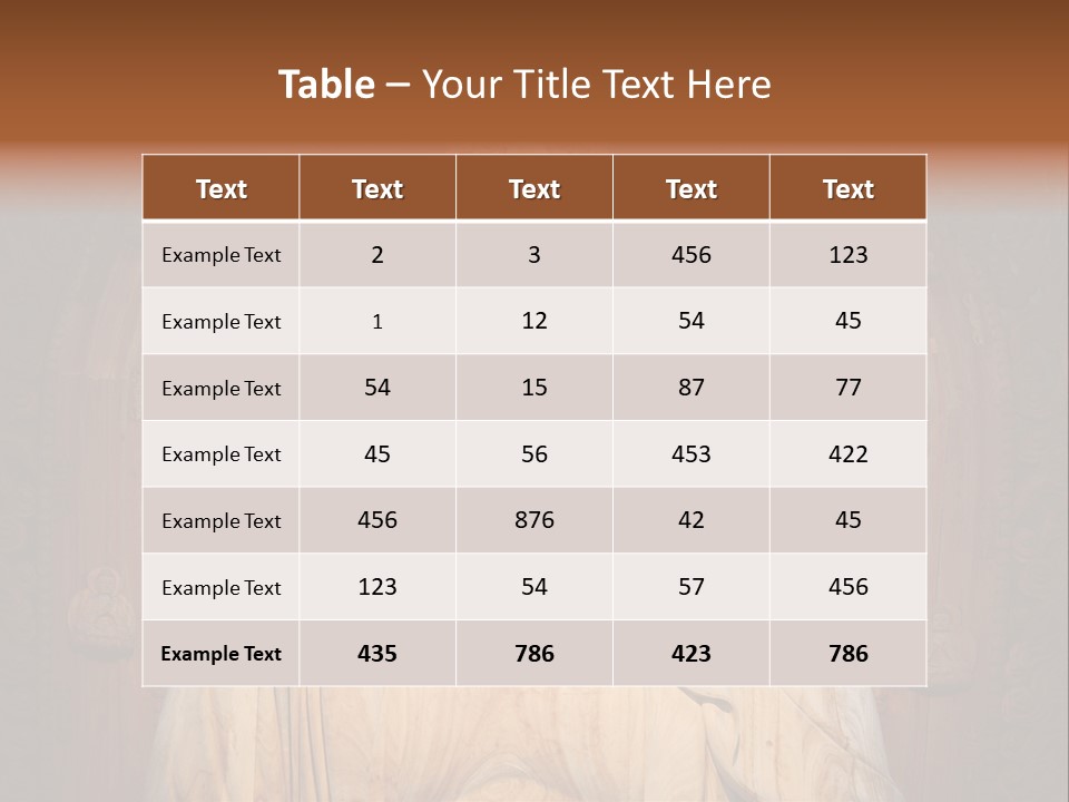 A Buddha Statue Sitting In Front Of A Wooden Wall PowerPoint Template