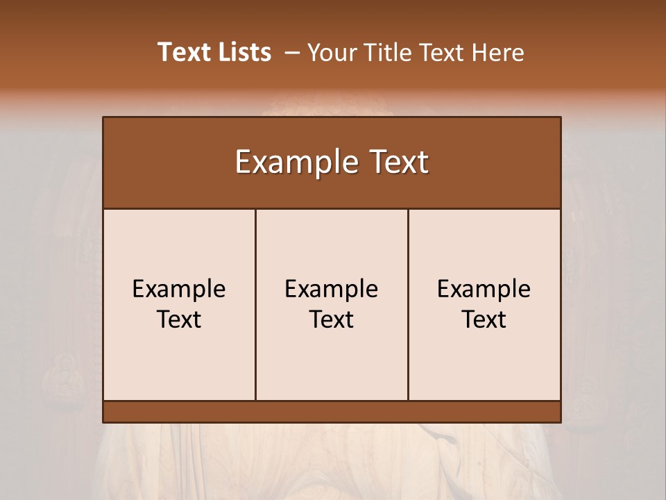 A Buddha Statue Sitting In Front Of A Wooden Wall PowerPoint Template