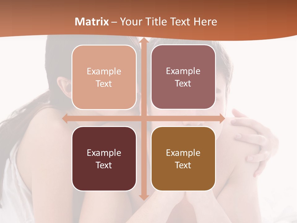 Sadness Conflict Female PowerPoint Template