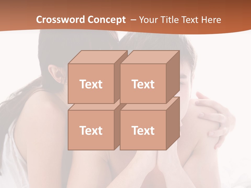 Sadness Conflict Female PowerPoint Template