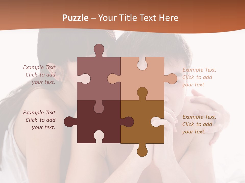 Sadness Conflict Female PowerPoint Template