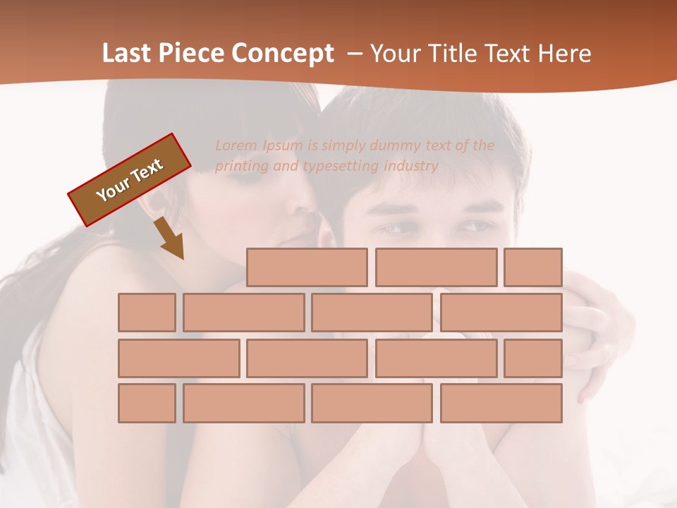 Sadness Conflict Female PowerPoint Template