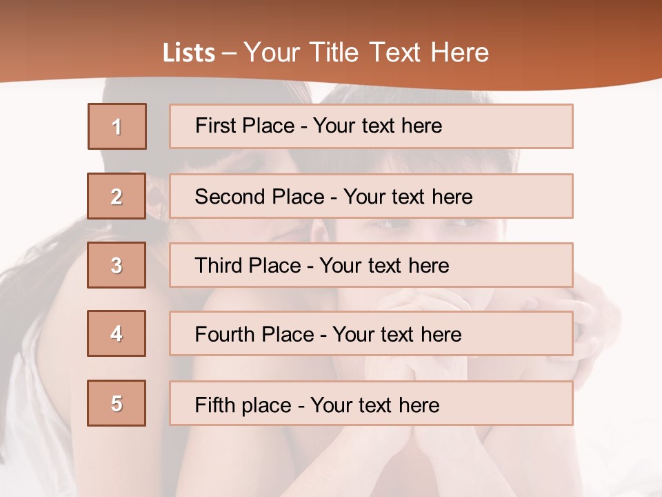 Sadness Conflict Female PowerPoint Template