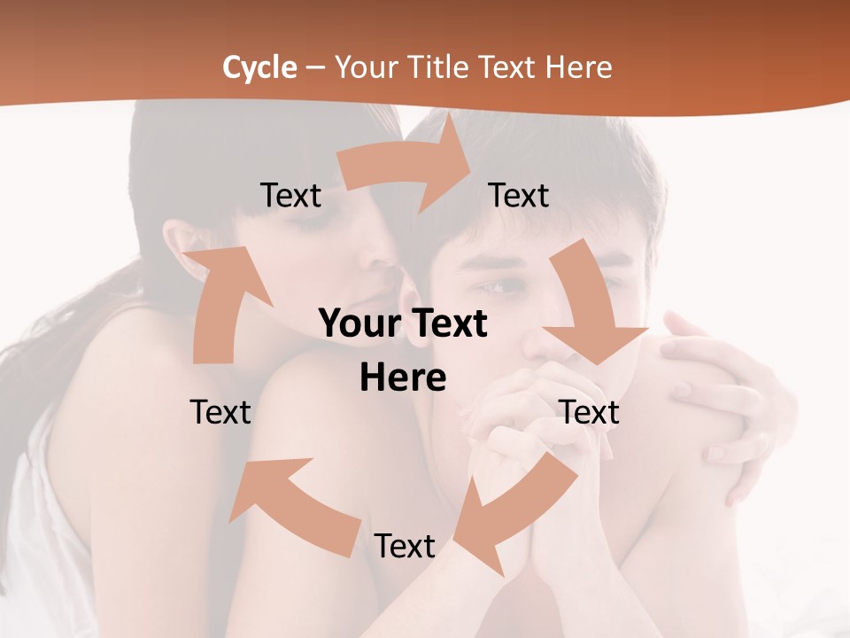 Sadness Conflict Female PowerPoint Template