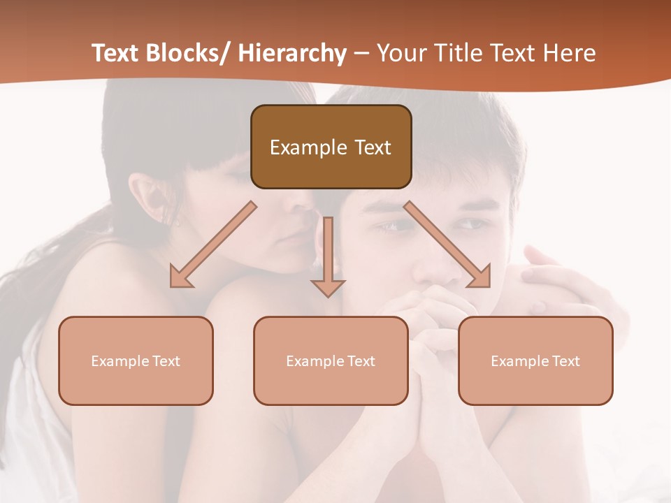 Sadness Conflict Female PowerPoint Template