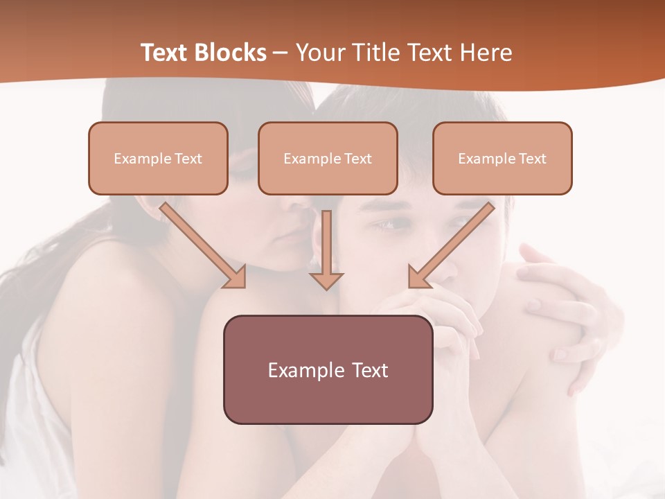 Sadness Conflict Female PowerPoint Template