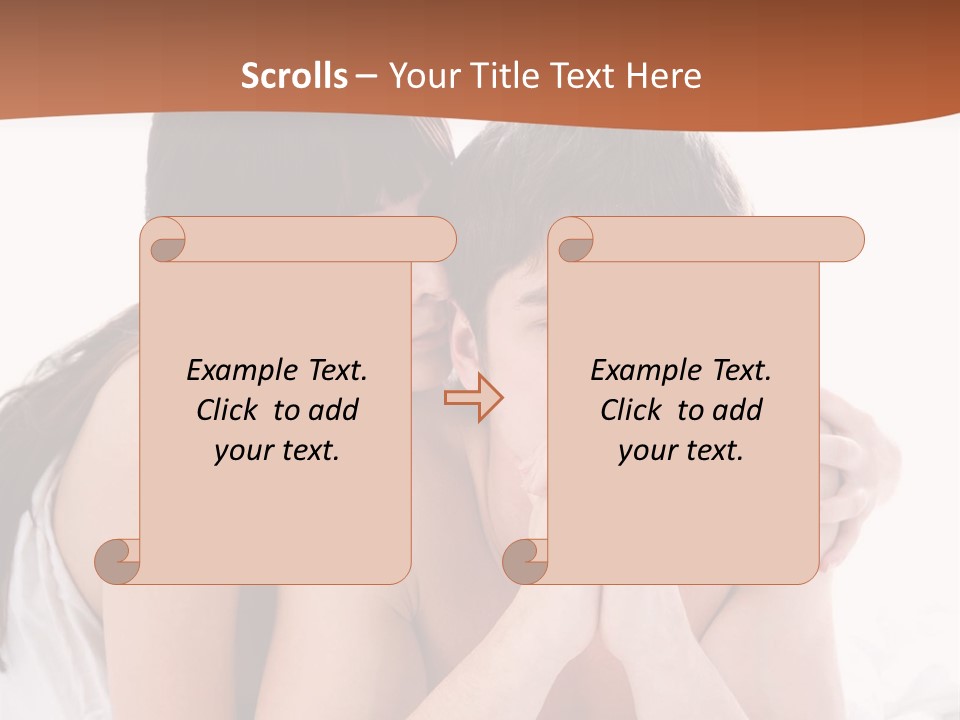 Sadness Conflict Female PowerPoint Template
