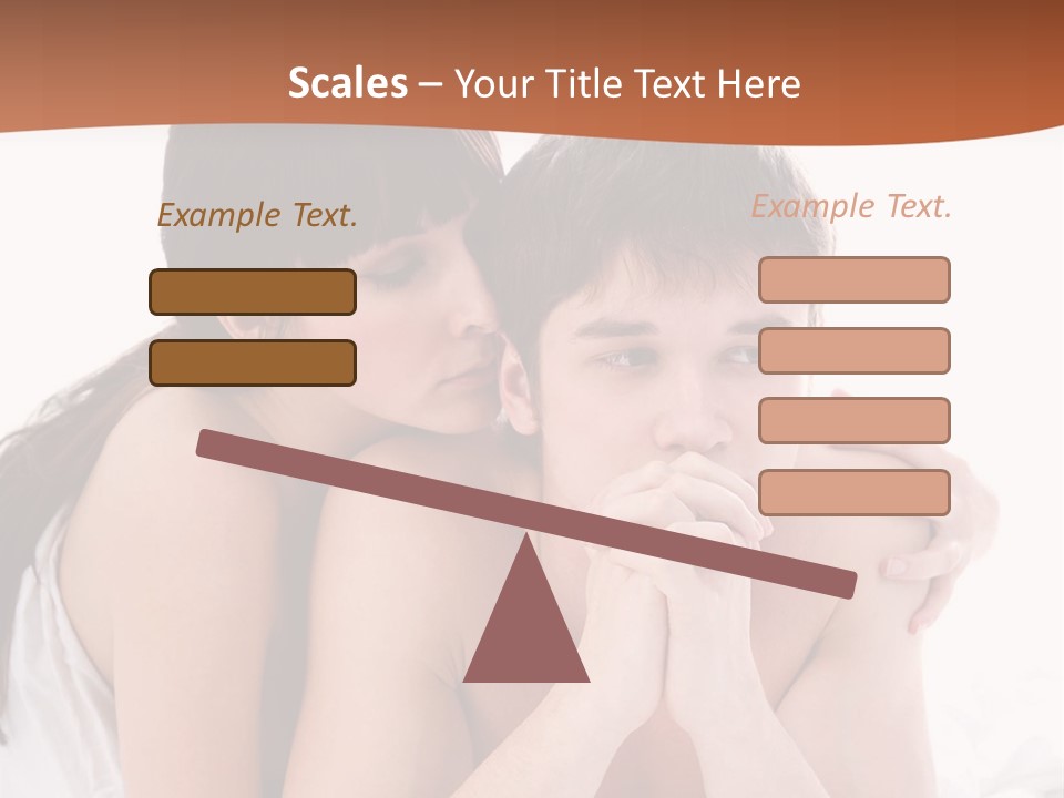 Sadness Conflict Female PowerPoint Template