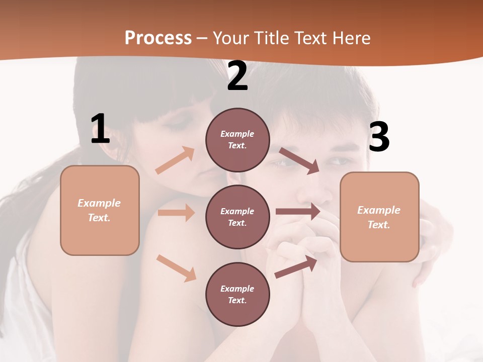 Sadness Conflict Female PowerPoint Template