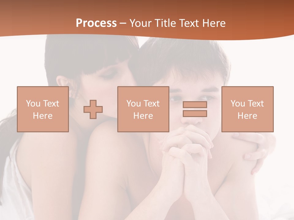 Sadness Conflict Female PowerPoint Template