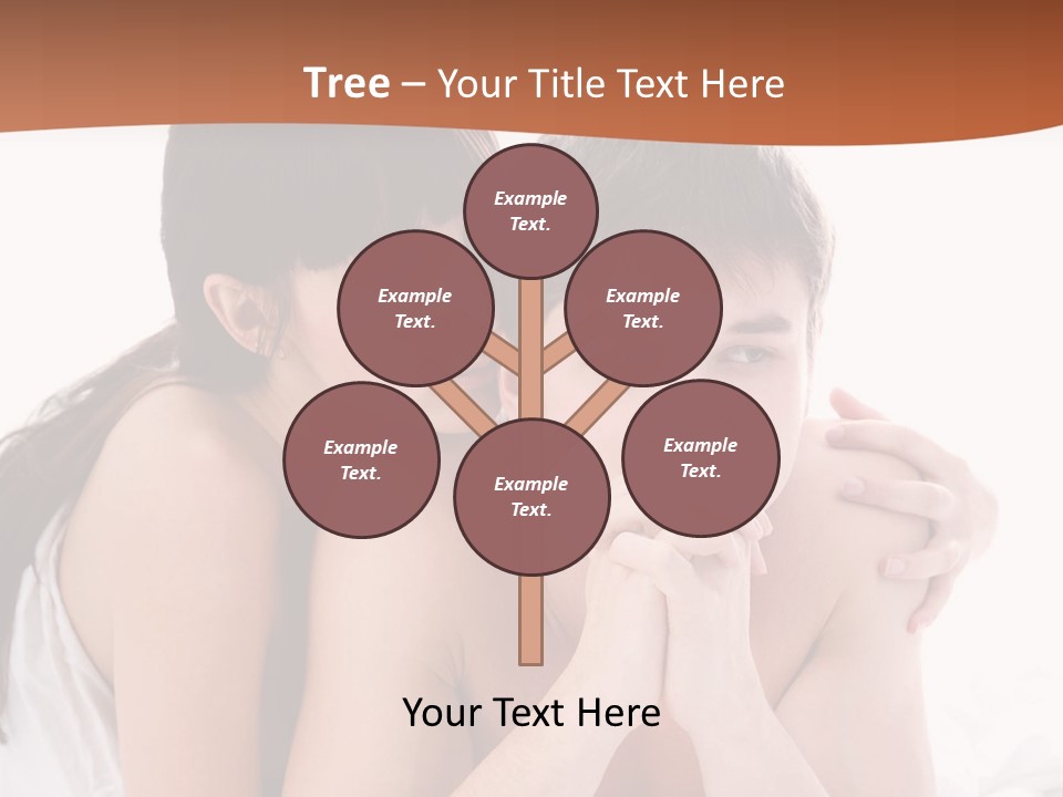 Sadness Conflict Female PowerPoint Template