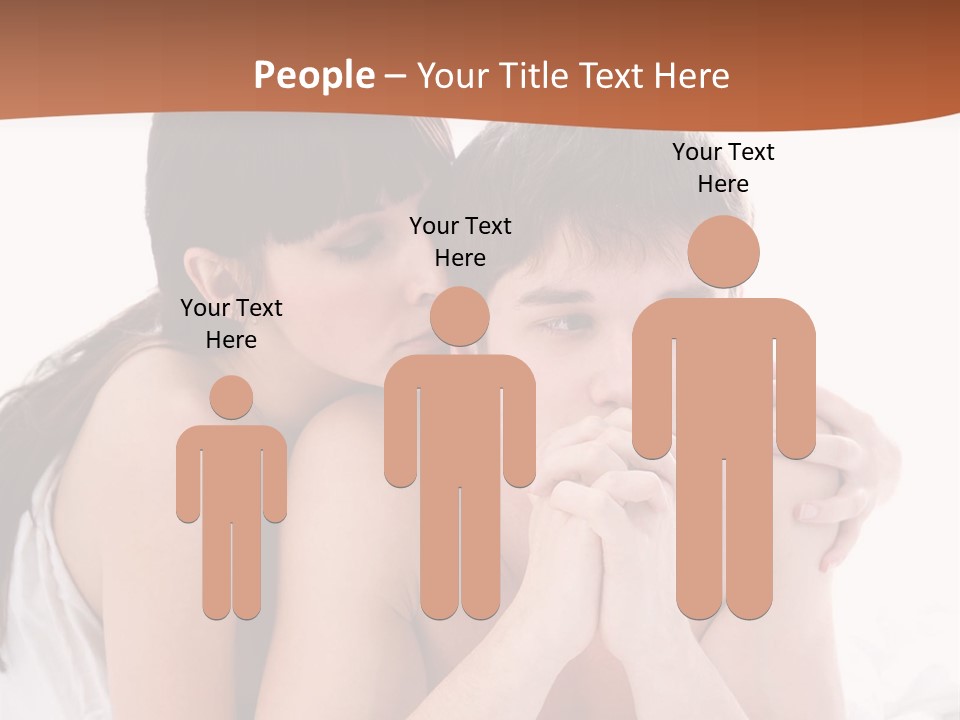 Sadness Conflict Female PowerPoint Template