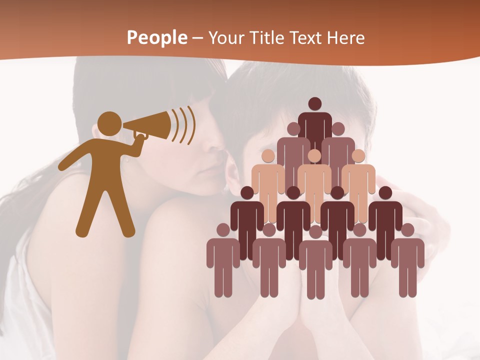 Sadness Conflict Female PowerPoint Template