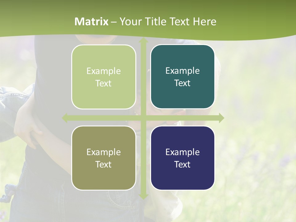 Stuck Man Arms PowerPoint Template