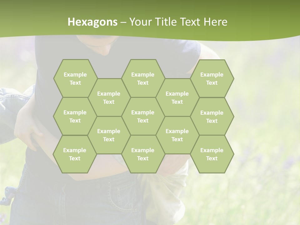 Stuck Man Arms PowerPoint Template