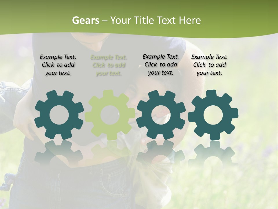 Stuck Man Arms PowerPoint Template