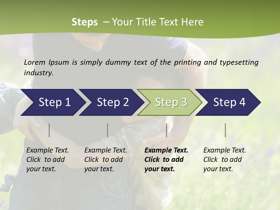 Stuck Man Arms PowerPoint Template