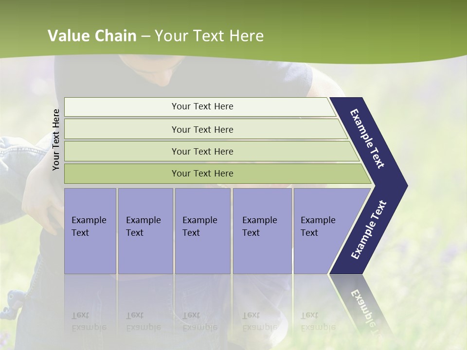 Stuck Man Arms PowerPoint Template